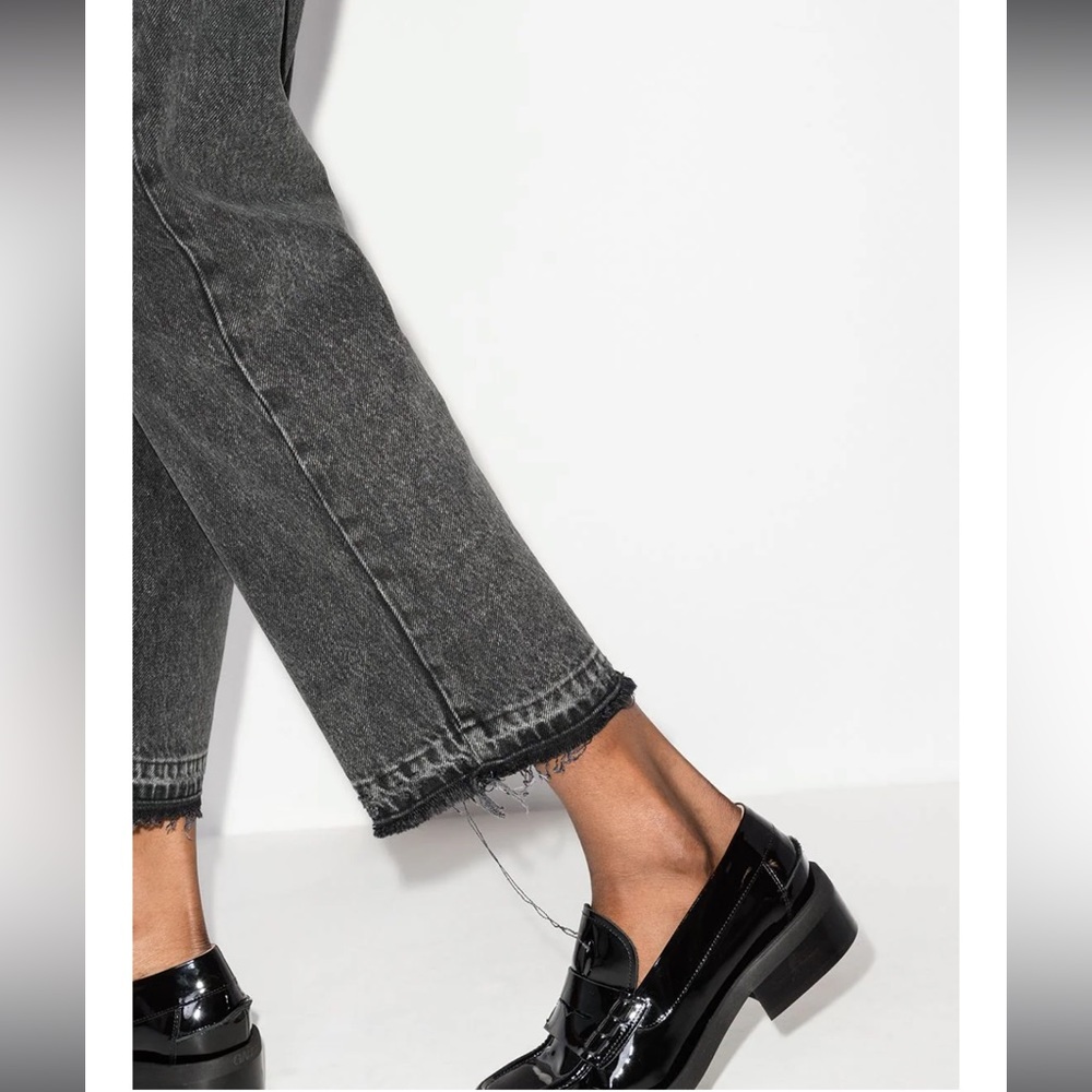 Paige Denim Sarah Straight Ankle Jeans Undone Hem Priscilla Deconstructed NWT - Picture 7 of 16